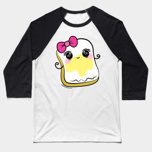 bread and butter cartoon, cute kawaii illustration Baseball T-Shirt